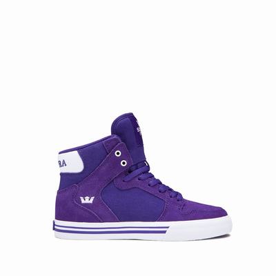 Gyerek Supra VAIDER Magasszárú Cipő HU284601 Lila/Fehér